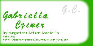 gabriella czimer business card